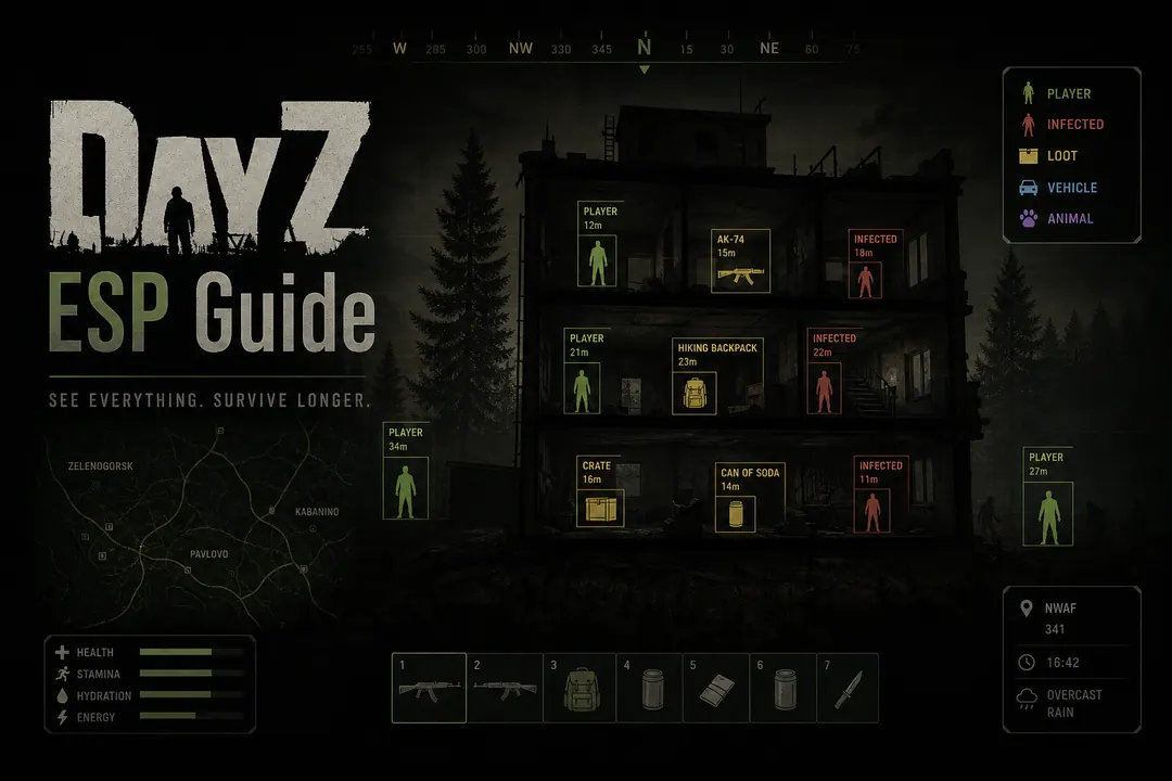 DayZ ESP Guide: Player, Loot, and Infected Overlays Explained